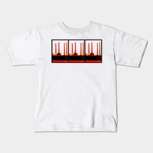 blyth power station from cambois beach Kids T-Shirt